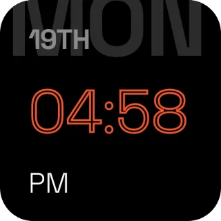 Time poster widget, 2×2