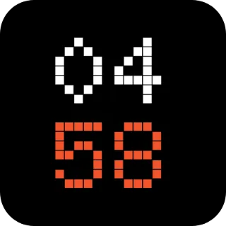 Dot clock widget, 2×2