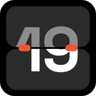 Flip date widget, 2×2