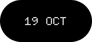 Short date widget, 2×1