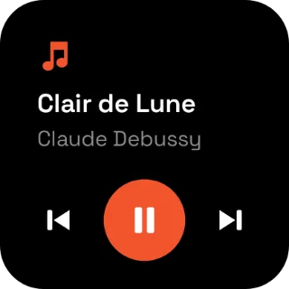 Music widget, 2×2