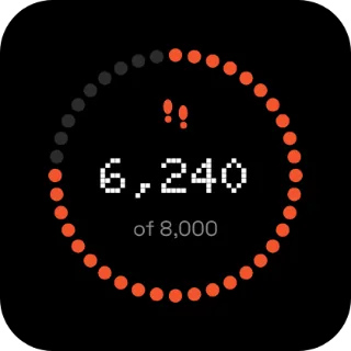 Steps widget, 2×2