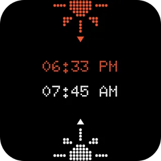 Sunset & sunrise widget, 2×2