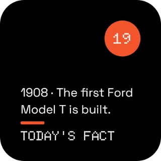 Today's fact widget, 2×2